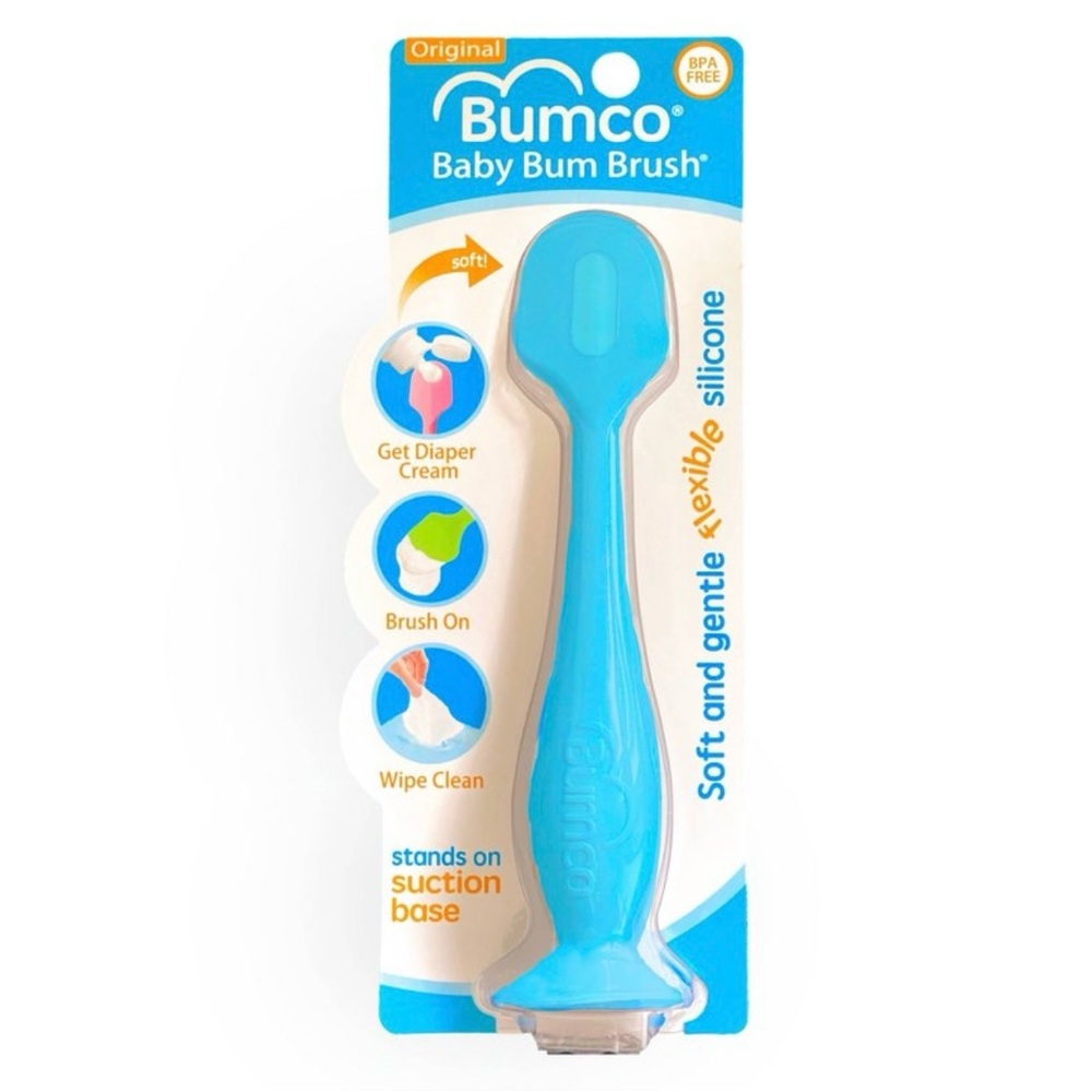 Bumco Baby Bum Brush Diaper Rash Cream Applicator Blue Full Size